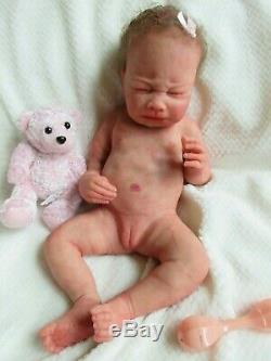 DARLING Full body SOLID SILICONE Baby GIRL Doll Preemie KATE