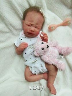 DARLING Full body SOLID SILICONE Baby GIRL Doll Preemie KATE