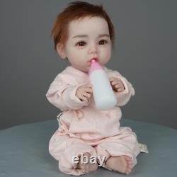 Dokier 18 Full Silicone Reborn Baby Girl Doll Lifelike Newborn Baby Kids Gifts