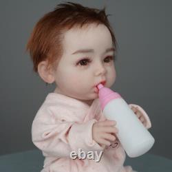 Dokier 18 Full Silicone Reborn Baby Girl Doll Lifelike Newborn Baby Kids Gifts