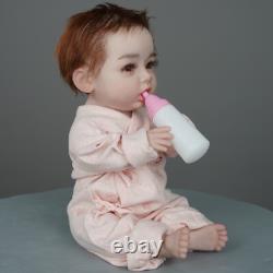 Dokier 18 Full Silicone Reborn Baby Girl Doll Lifelike Newborn Baby Kids Gifts