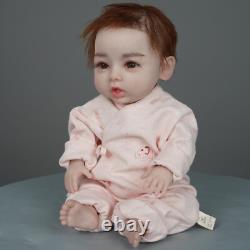 Dokier 18 Full Silicone Reborn Baby Girl Doll Lifelike Newborn Baby Kids Gifts