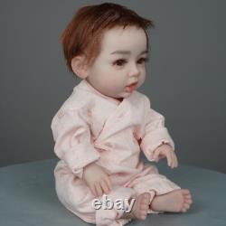 Dokier 18 Full Silicone Reborn Baby Girl Doll Lifelike Newborn Baby Kids Gifts