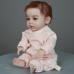Dokier 18 Full Silicone Reborn Baby Girl Doll Lifelike Newborn Baby Kids Gifts