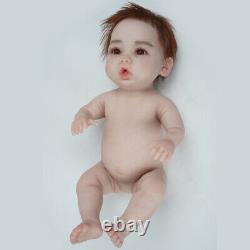 Dokier 18inch Full Body Silicone Reborn Baby Girl Doll Lifelike Newborn Baby