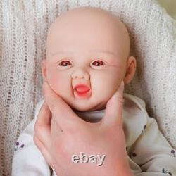 DollySil 17.3 inch Smile Face Newborn Baby Full Body Silicone Reborn Baby Dolls