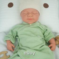 DollySil 18.31 Newborn Baby Wheaten Color Full Body Silicone Reborn Baby Dolls