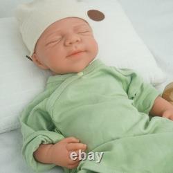 DollySil 18.31 Newborn Baby Wheaten Color Full Body Silicone Reborn Baby Dolls