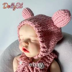 DollySil Reborn Baby Dolls Silicone Full Body Waterproof Realistic Newborn Baby