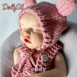 DollySil Reborn Baby Dolls Silicone Full Body Waterproof Realistic Newborn Baby