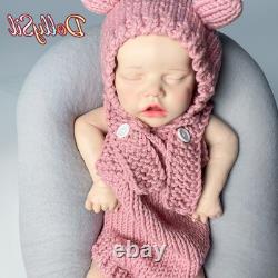 DollySil Reborn Baby Dolls Silicone Full Body Waterproof Realistic Newborn Baby