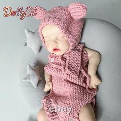 DollySil Reborn Baby Dolls Silicone Full Body Waterproof Realistic Newborn Baby