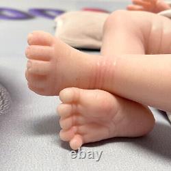 Drink-Wet 18.5 Reborn Baby Doll Full Body Platinum Silicone Smiley Girl Doll US