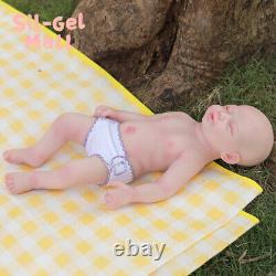 Drink-Wet System 18.5Cute Girl Realistic Newborn Full Silicone Body Reborn Doll