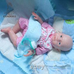 Drink-Wet System 18.5Reborn Baby Dolls Full Platinum Silicone Baby Girl Newborn