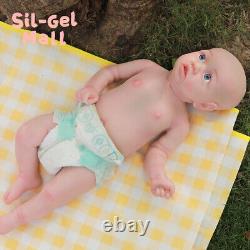 Drink-Wet System 22 in Reborn Baby Dolls 4.7KG Full Silicone Soft Body Baby Doll