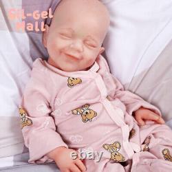 Drink-Wet System Reborn Baby Dolls 18.5Platinum Silicone Baby Doll Newborn Girl