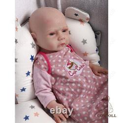 Drink and Wet 18.5''Full Body Silicone Lifelike Newborn Baby Doll for InfantGift