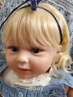 Elsie Reborn Blonde Toddler Baby Doll Cloth Body Handmade Realistic +toy & Story