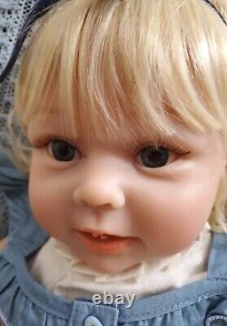 Elsie Reborn Blonde Toddler Baby Doll Cloth Body Handmade Realistic +toy & Story