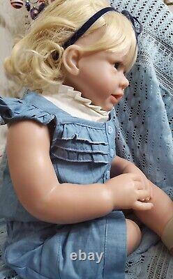 Elsie Reborn Blonde Toddler Baby Doll Cloth Body Handmade Realistic +toy & Story