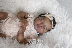Ethnic AA Bi-racial reborn baby girl Gia, Artist Donnetta @ Kay's Nursery