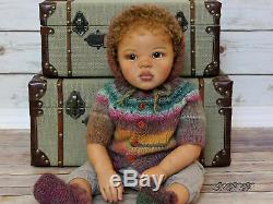 Ethnic Reborn AA Caucasian Mixed Toddler Girl Jamina by Petra Seiffert