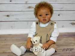 Ethnic Reborn AA Caucasian Mixed Toddler Girl Jamina by Petra Seiffert
