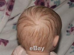 FINAL REDUCTION Reborn baby GIRL MONROE by Sandy Faber Rooted Hair