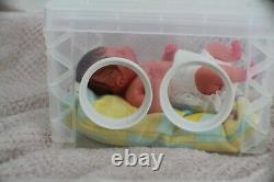 FULL BODY Miniature SILICONE BABY boy with incubator