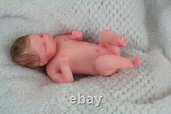 FULL BODY Miniature SILICONE BABY boy with incubator