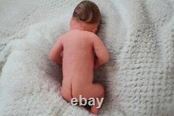 FULL BODY Miniature SILICONE BABY boy with incubator