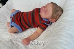 FULL BODY SILICONE BABY Boy micro preemie drink and wet