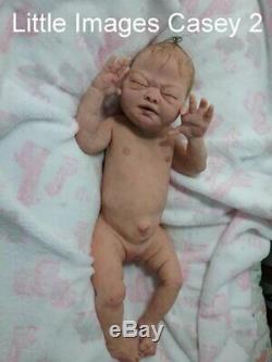 FULL BODY SOLID SILICONE Baby ecoflex 15 PREEMIE Casey #2 drinks/wets armatures
