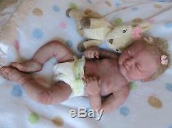 FULL Body SOLID SILICONE Baby Doll BENJAMIN GIRL by CHELLES BABIES