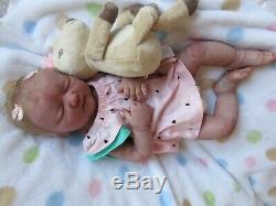 FULL Body SOLID SILICONE Baby Doll BENJAMIN GIRL by CHELLES BABIES