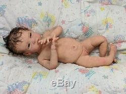 FULL Body SOLID SILICONE Baby GIRL Diamond awake #6 DRINK/WET with armatures