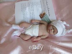 FULL Body SOLID SILICONE Baby GIRL Doll ISA by JENNIFER COSTELLO- LIMITED
