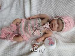 FULL Body SOLID SILICONE DOLL- KHALEESI by JADE WARNER PREEMIE Baby GIRL