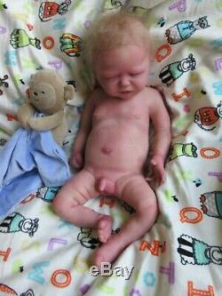 FULL Body SUPER Soft SOLID SILICONE Baby BOY Doll- JAXON by ELSIE RODRIGUEZ