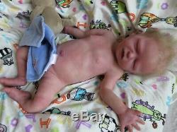 FULL Body SUPER Soft SOLID SILICONE Baby BOY Doll- JAXON by ELSIE RODRIGUEZ