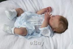 FULL bodied silicone reborn doll baby boy PROTOTYPE MAXWELL life like art doll