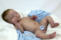 FULL bodied silicone reborn doll baby boy PROTOTYPE MAXWELL life like art doll