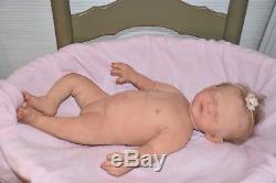 Full Body Platinum Silicone Baby Girl Abigail by Michelle Fagan Mint Condition
