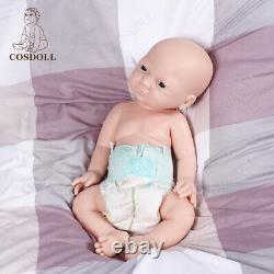 Full Body Platinum Silicone COSDOLL 17 Unpainted Reborn Baby Girl Dolls Toys