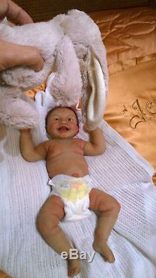 Full Body Platinum Silicone Reborn Babyclon Smiley Sidney ULTRA REALISTIC