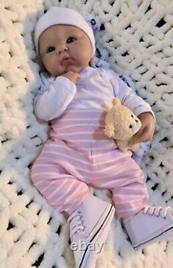 Full Body Silicone 19 Reborn Doll Baby Girl? Soft Floppy Squishy 7 lbs Infant