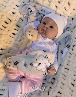 Full Body Silicone 19 Reborn Doll Baby Girl? Soft Floppy Squishy 7 lbs Infant