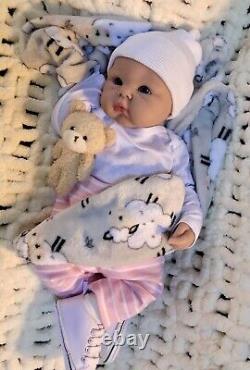 Full Body Silicone 19 Reborn Doll Baby Girl? Soft Floppy Squishy 7 lbs Infant