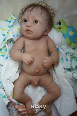 Full Body Silicone Baby Doll Little Muffin Baby Boy soft Ecoflex 20 silicone